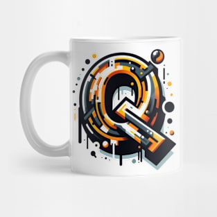 Letter Q design graffity style Mug